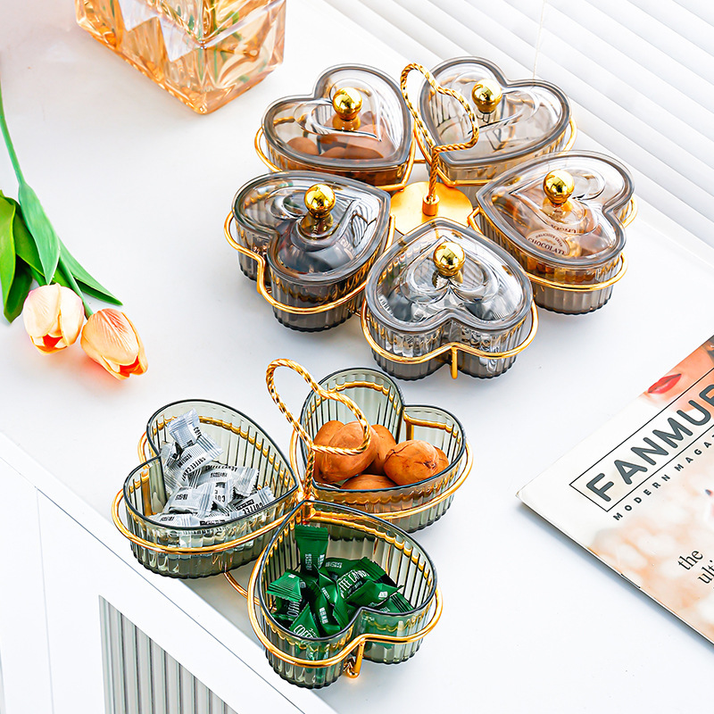 水果盘客厅家用茶几前台糖果零食摆放盘轻奢甜点装饰摆件盘展示架