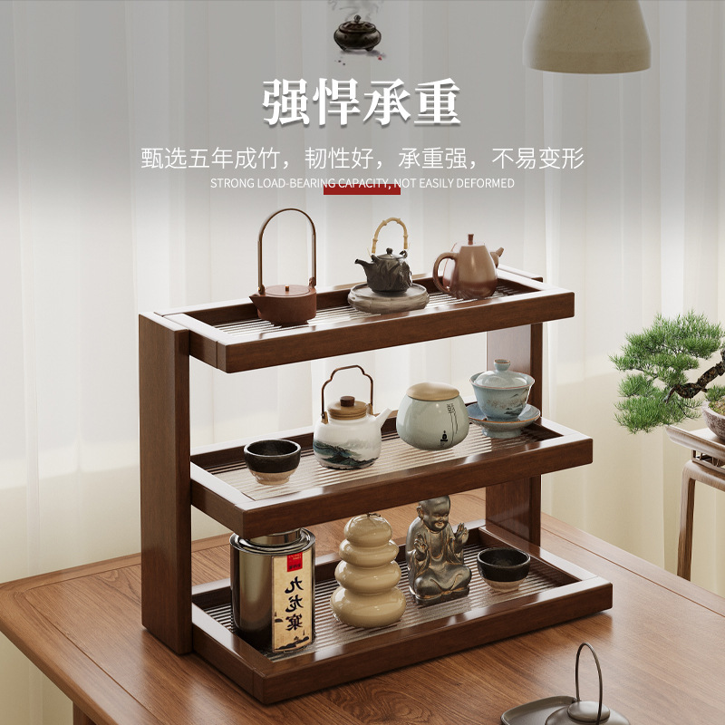 桌面多层置物架茶桌办公桌杯架高颜值立式茶杯架摆件杯子展示架