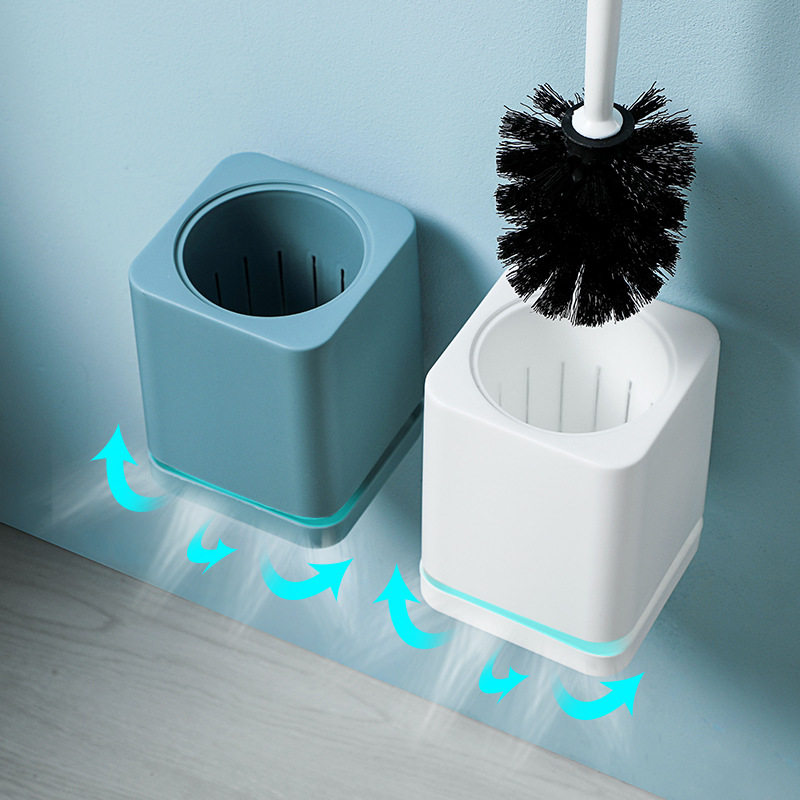 马桶刷套装卫生间免打孔挂墙式清洁刷家用带底座洗厕所刷子无死角