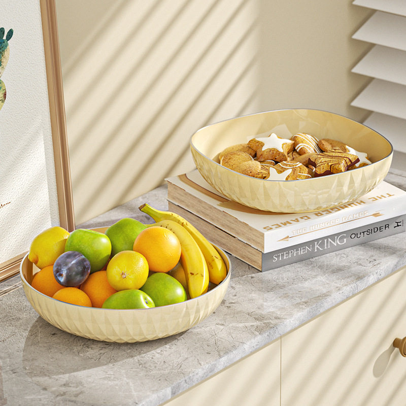 ins轻奢水果盘 家用客厅茶几坚果果盘零食糖果干果盘子蔬菜沙拉盘