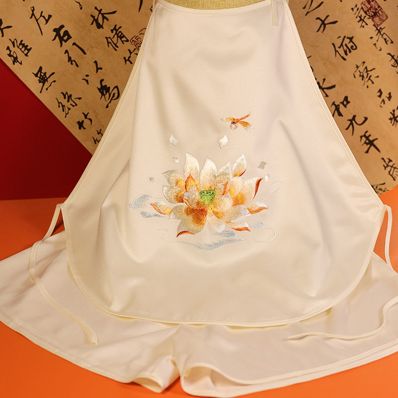 法国成人女士刺绣肚兜性感居家服睡袍/浴袍