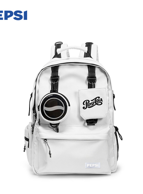 pepsi双肩包新款通勤大容量高颜值休闲百搭轻便防水书包学生背包