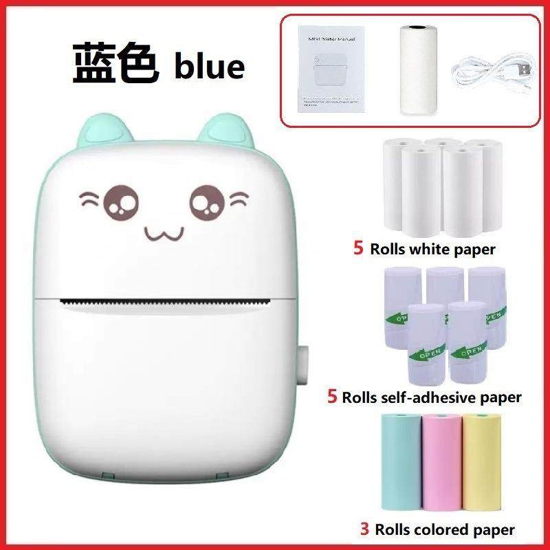 跨境C9迷你打印机小型便携口袋错题打印热敏手机蓝牙miniprinter