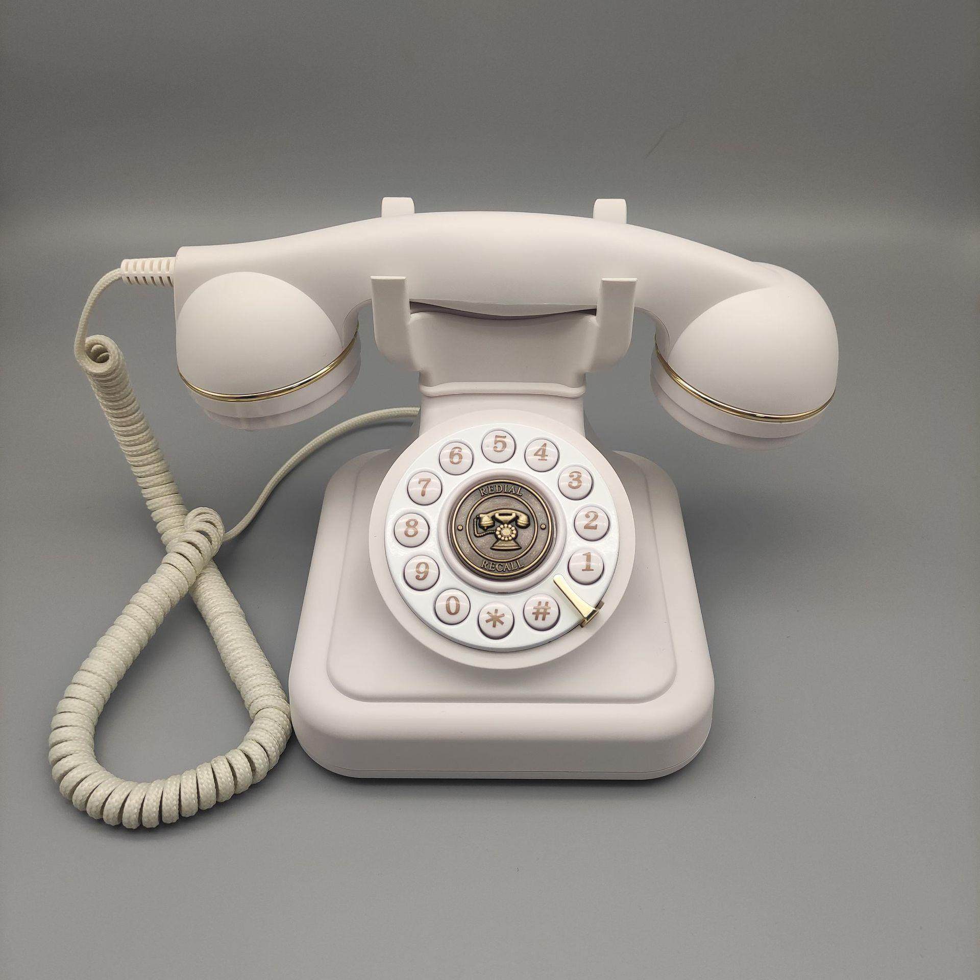 和凯MS-302高档复古有绳电话机座机免电池工作大铃声提醒