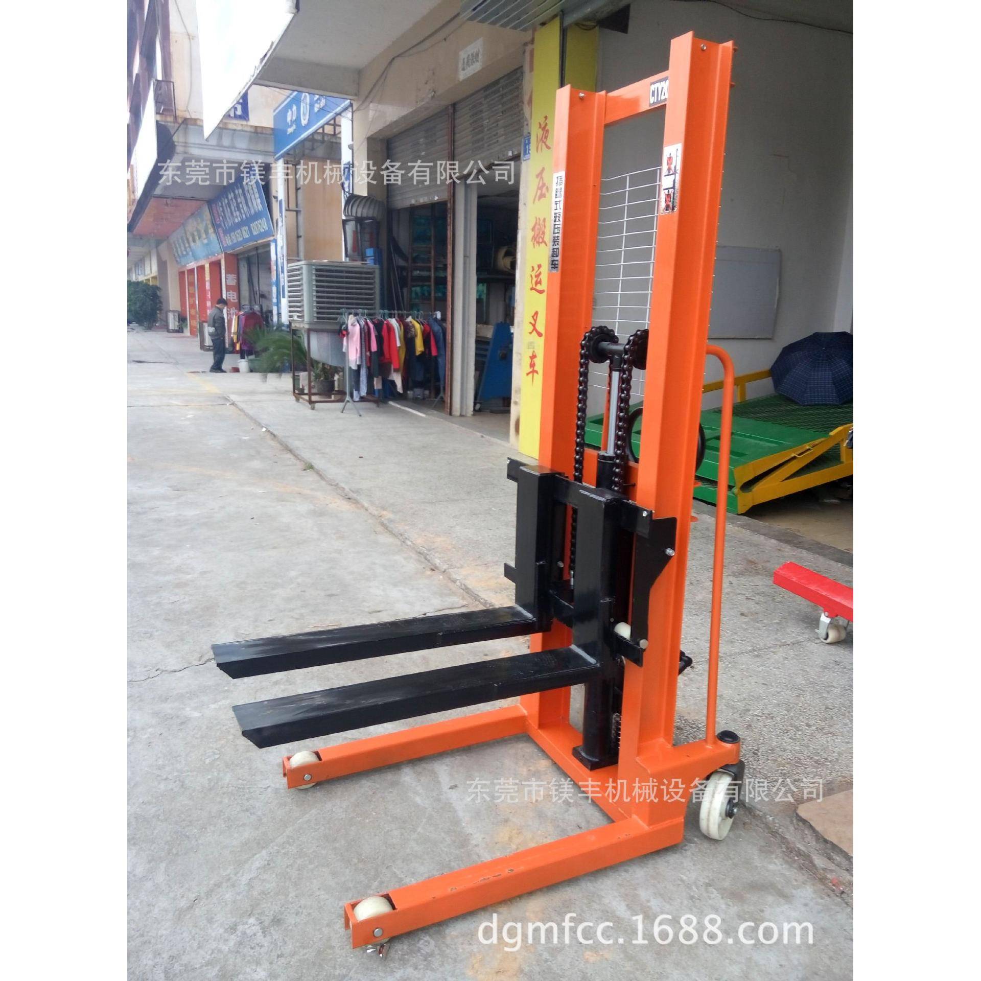 动堆高车叉车液升降机升高2车小型手推车手吨压3吨装卸车铲车