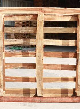 实木托WVZ盘卡四板板面进叉免出熏蒸口胶合垫叉车托盘货物托盘卡