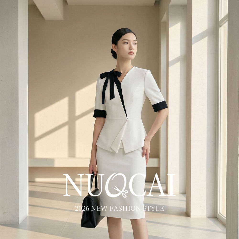 亿诺彩#新款接待空姐制服职业套职业女裙套装