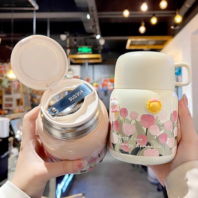 宽口焖烧杯早餐杯新款大肚保温杯