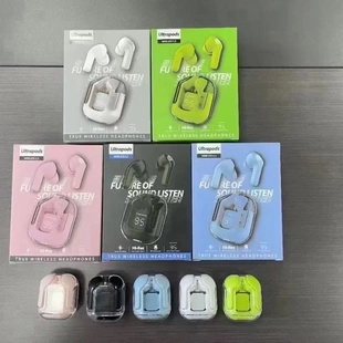 無線透明一代 藍牙耳機透明數顯充電倉超長續航游戲運動可愛 可愛