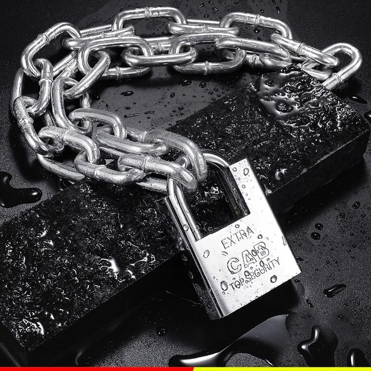 大门不锈钢铁链子锁加粗链条锁