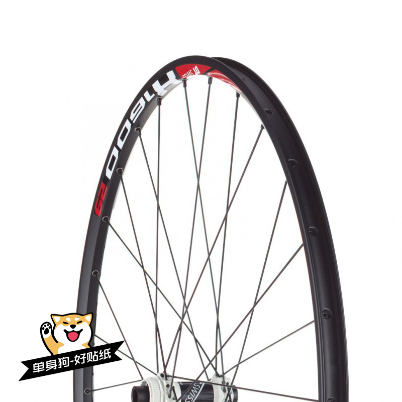 DT 1600 SPLINE山地车轮组轮圈贴纸自行车改色防水定制29