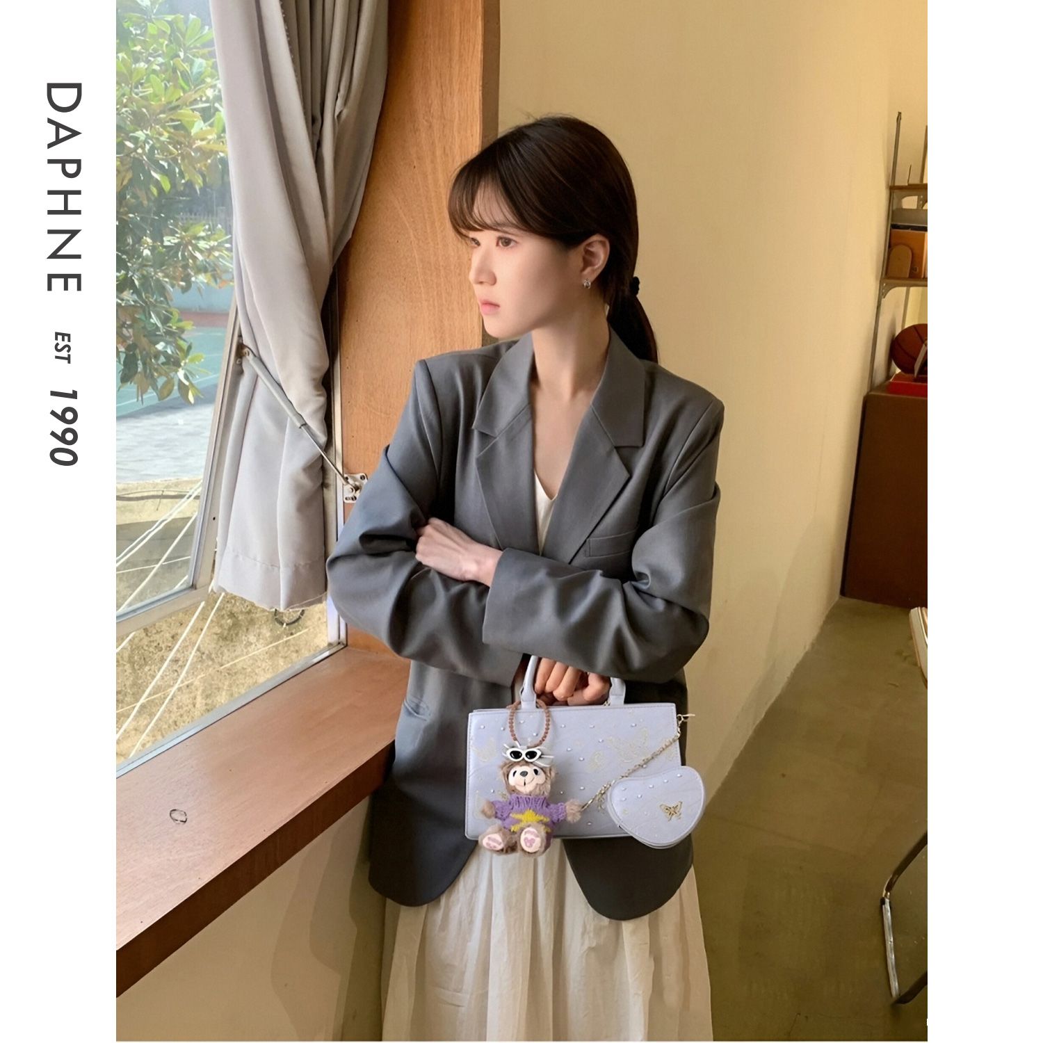 Daphne达芙妮2025新款时尚手提包单肩斜挎包通勤百搭托特包10519