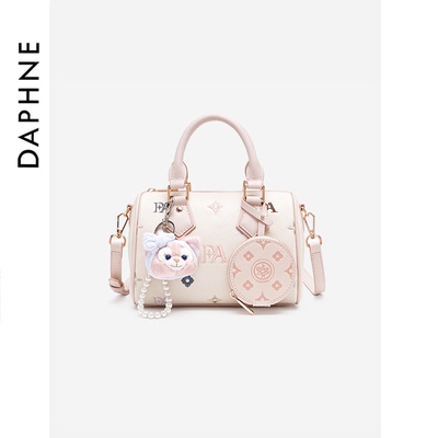 DAPHNE/达芙妮中号波士顿可爱单肩包甜美风斜挎包女士通勤包25014