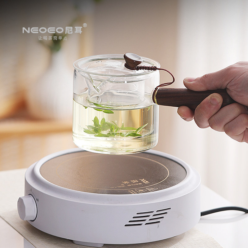 乐在美高硼硅耐高温玻璃侧把茶壶电陶炉专用煮茶壶泡茶花茶壶单壶