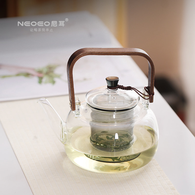 NEOEO尼耳高硼硅耐热玻璃提梁壶电陶炉适用煮茶壶加热养生烧水壶