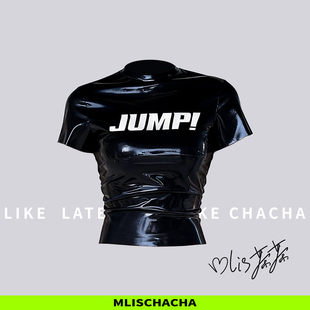 MLISCHACHA mlis茶茶定制乳胶T恤内搭马来胶片latex时尚