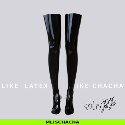 MLISCHACHA-mlis茶茶乳胶乳胶长筒袜中筒袜短筒袜3款长度定制乳胶