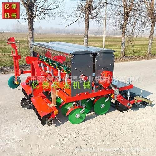 新款八--十二行无级变速双线插播机小麦蔬菜水稻小颗粒种子精播机