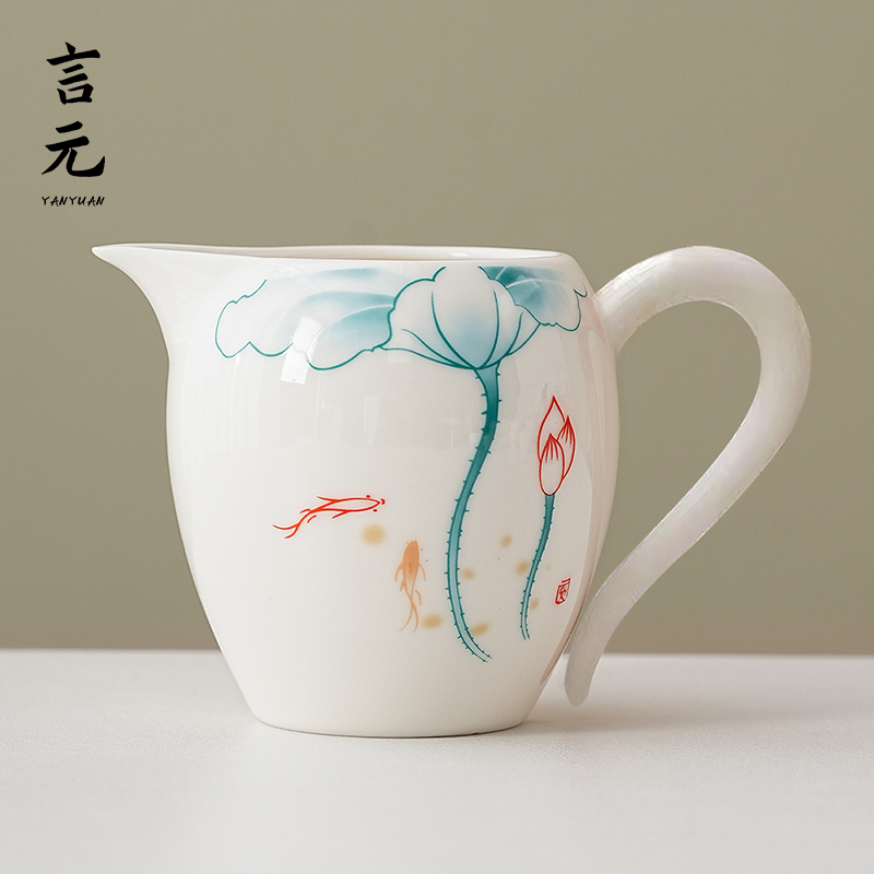 2025新款高颜值陶瓷公道杯女士茶水茶具分茶器新型茶海功夫泡茶杯