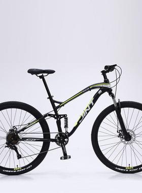 厂家JINT29寸自行车软尾油刹减震越野型铝合金成人变速山地车