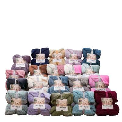 Bedsure Sherpa Fleece Blanket Soft Throw Blanket Flannel