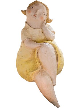 创意抽象艺术人物摆件树脂个性送女生礼物M桌面书房办公室装饰摆