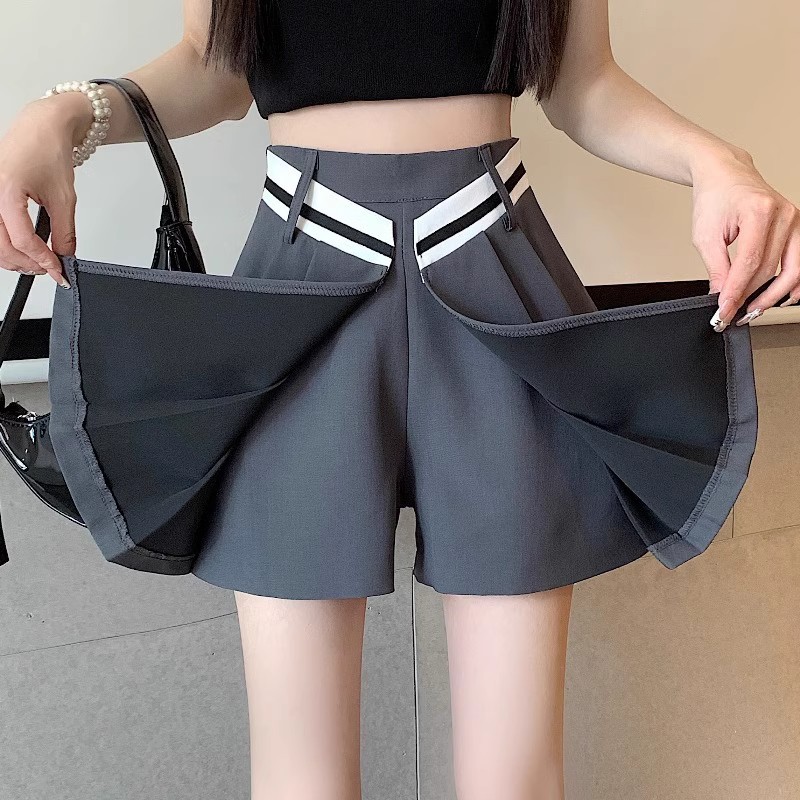 不规则西装短裤裙女设计感辣妹