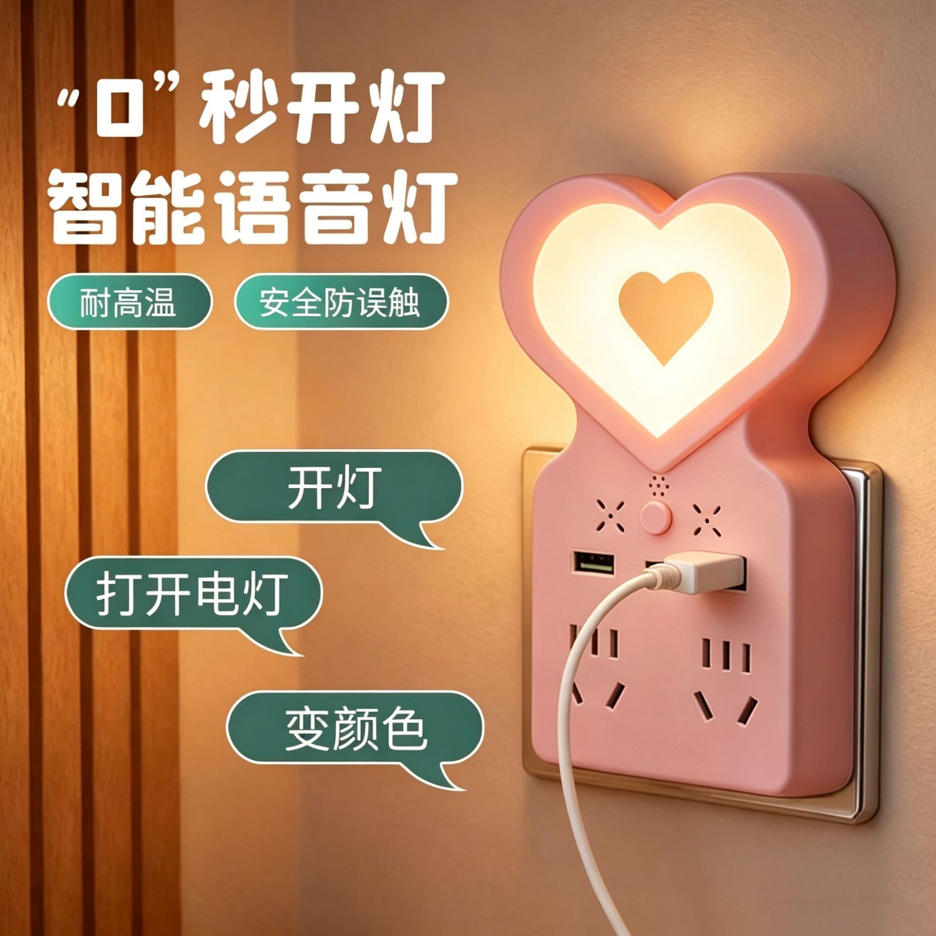 智能语音声控遥控定时多功能插板