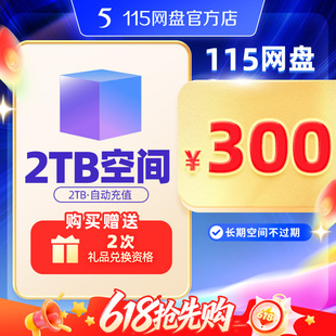 115网盘 2TB空间扩容  长期有效 不包含VIP服务 自动到账