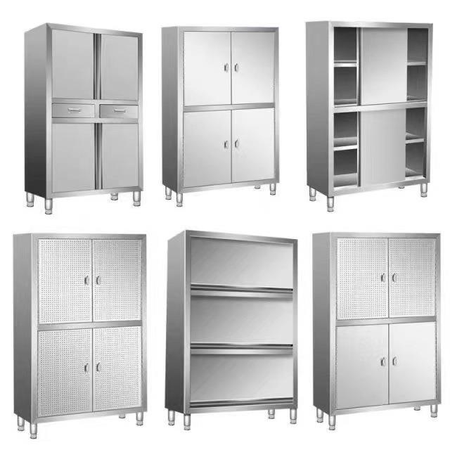 凯丽不门锈钢四门柜碗柜保洁柜食品柜拉特立NSZ式餐商用厨房碗柜