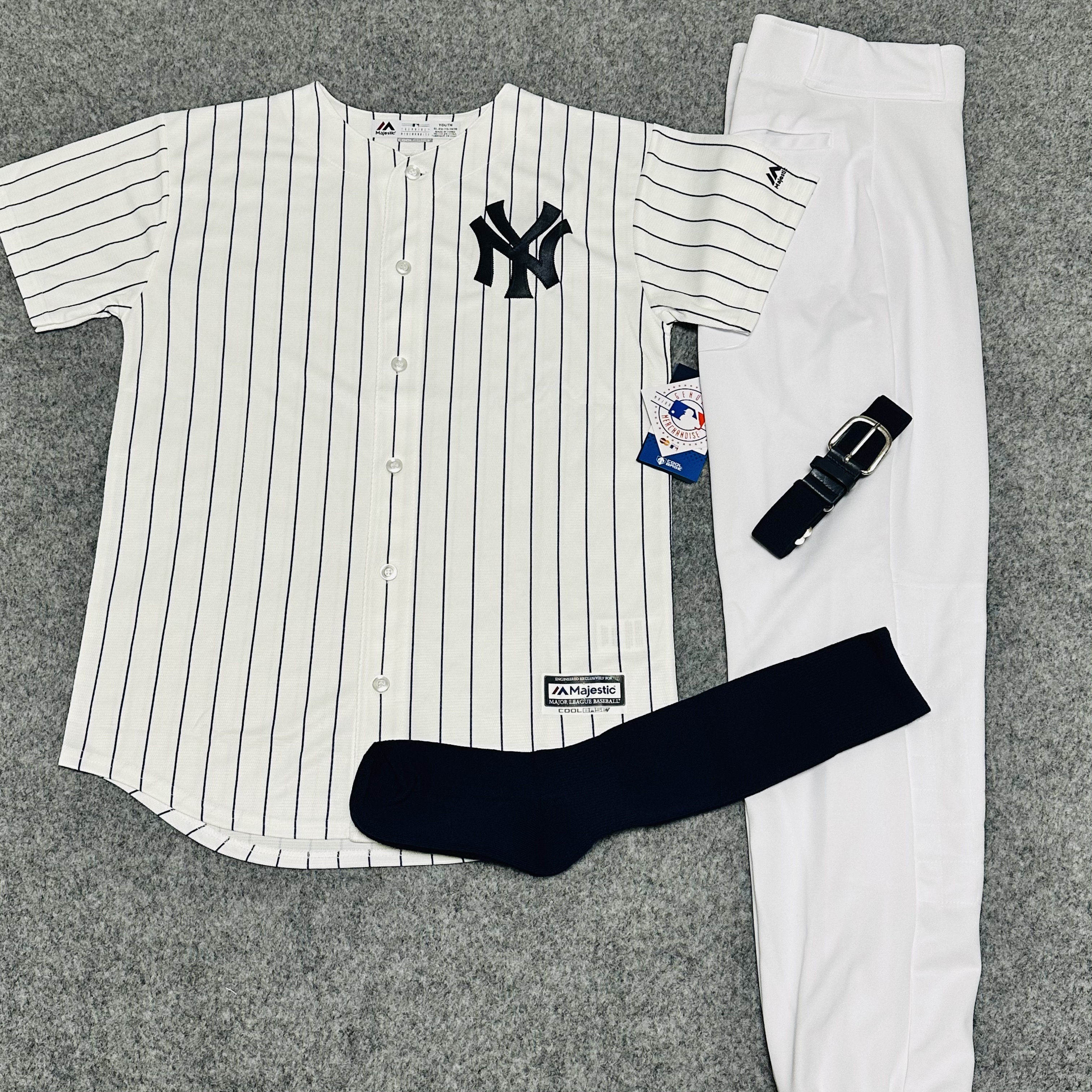 洋基棒球服套装组合上下装球服搭配裤子腰带成人青少年训练运动服