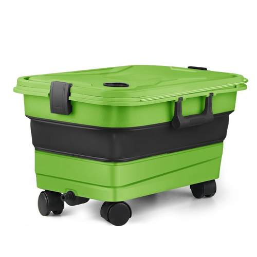 大容量22升长方形户外钓鱼折叠水桶家用洗拖把桶洗车桶活鱼桶