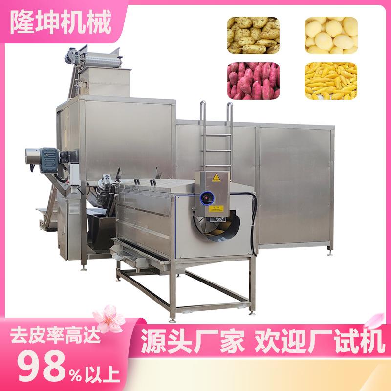 葡萄蒸汽去皮机番茄酱罐头加工流水线去皮设备纯物理葡萄脱皮机