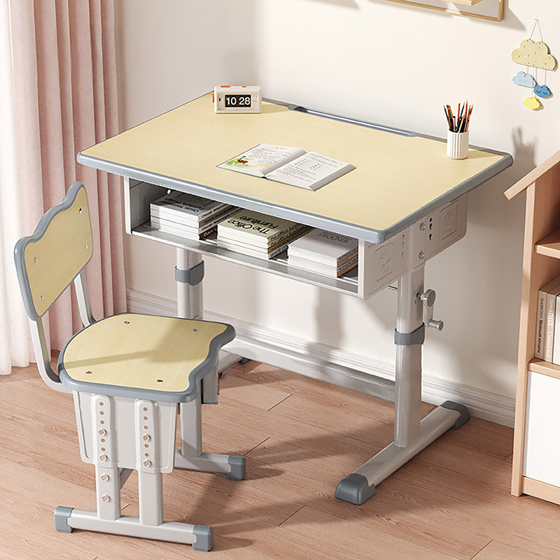 学习桌儿童写字桌书桌学校同款桌椅套装作业专用课桌简易升降桌子