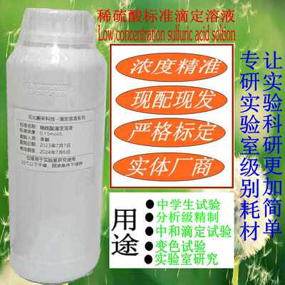 稀硫酸标准滴定溶液符合GB601