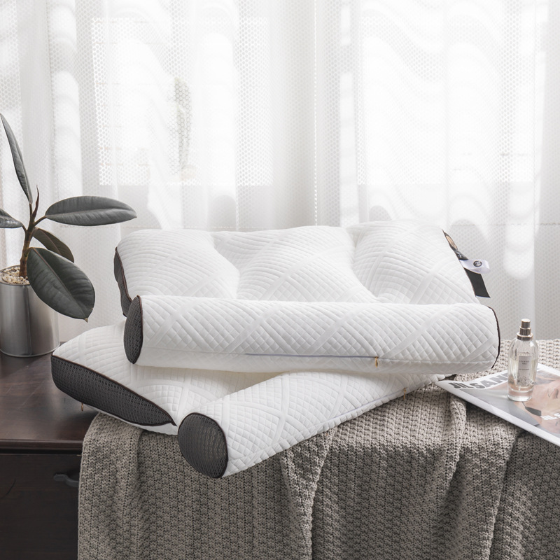 新款护颈枕头针织棉牵引枕芯PE软管枕头芯家用单人枕南通家纺厂家