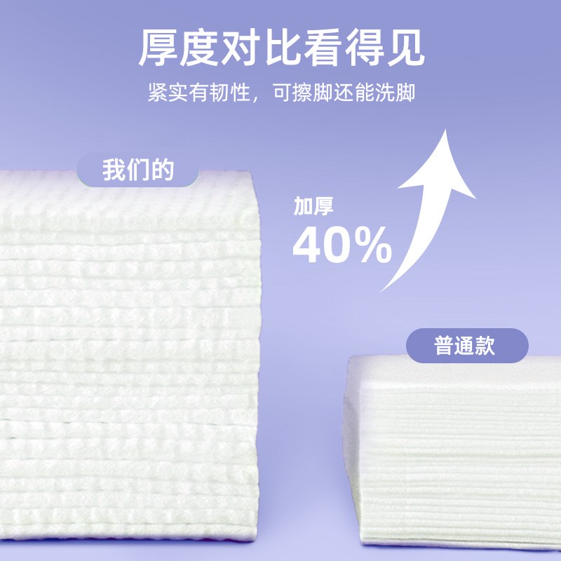 一次性擦脚e巾悬挂式家用纸巾懒人抹脚布加大加厚强吸水足浴洗脚