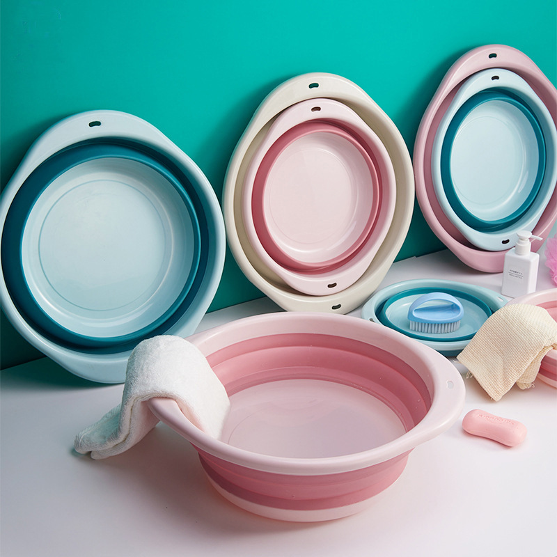 可折叠洗脸盆大号家用学生宿舍用婴儿盆子便携式压缩旅行小号洗衣
