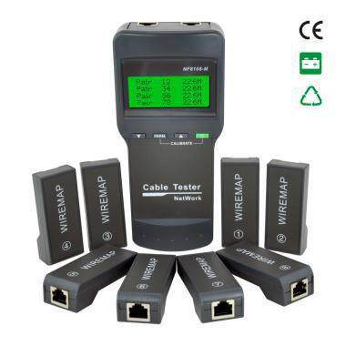 精明鼠NF-8108-M网络网线断点长度测试仪交叉短路测线仪英文版