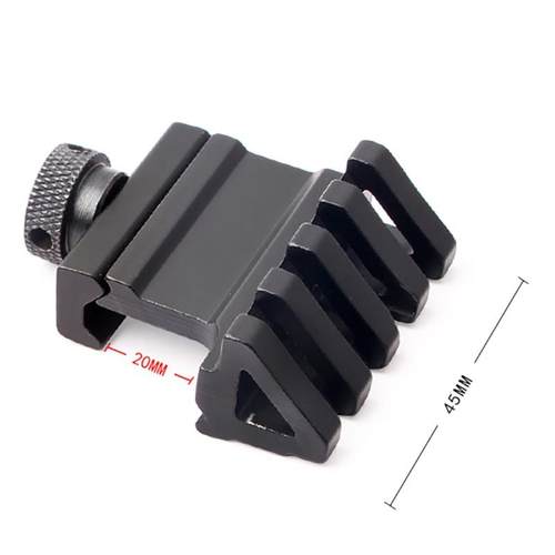 45度单边ar金属战术导轨JMm4玩具枪侧轨斜轨夹具手电筒激光管夹