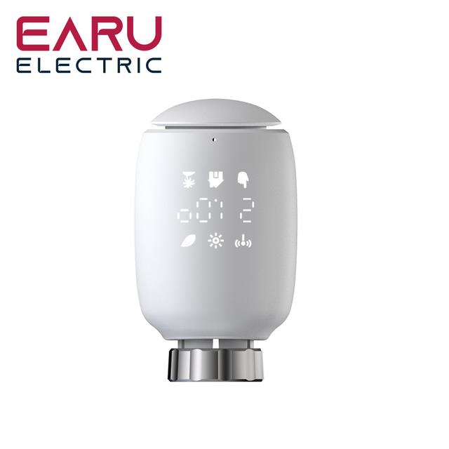 TV05涂鸦智能恒温阀暖器片阀门 zigbee散热器暖气片恒温阀 智能温