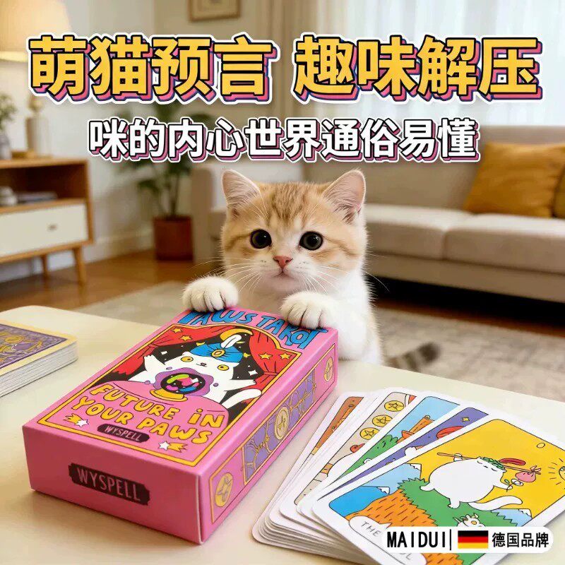韦伯猫塔罗牌未来在你手中可爱
