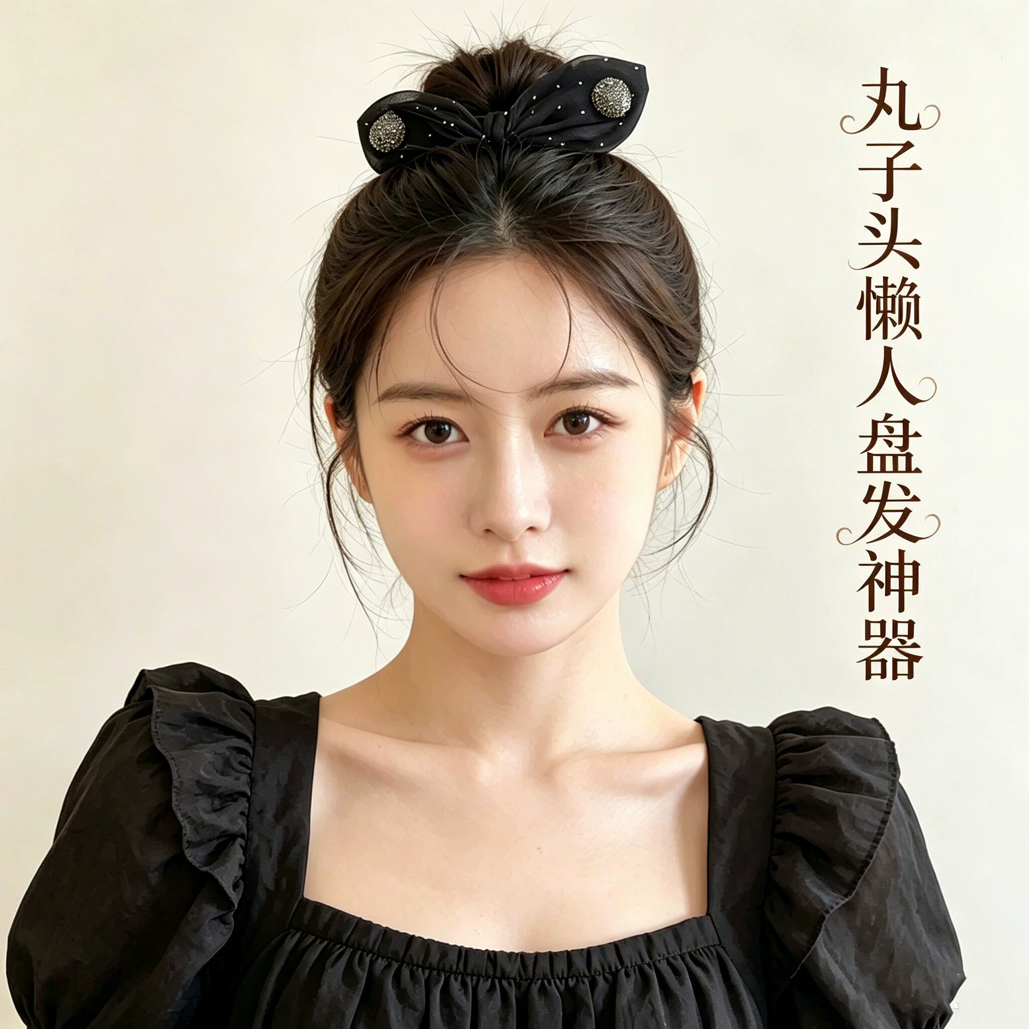 懒人珍珠扭扭夹盘发神器发带