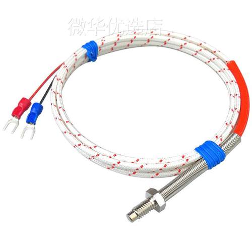 k型M6/M8螺杆式热电偶双层玻纤丝抗震、拉伸螺杆式热电偶温度传感