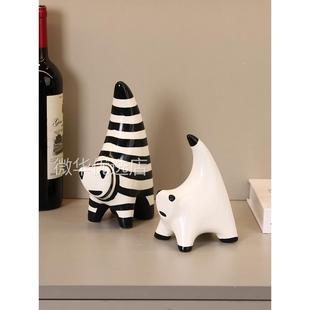 高级感小众抽象艺术摆件个性 饰品样板间摆设 家居客厅电视柜酒柜装