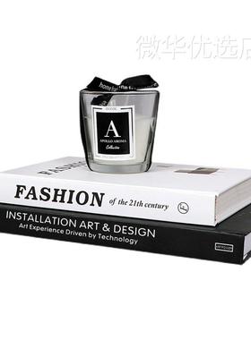 样板房主卧床头柜摆件飘窗茶几花艺相框杂志道具家居饰品软装组合