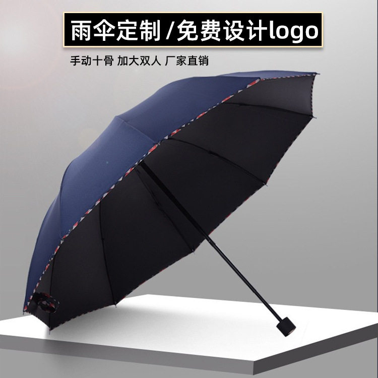 三折雨伞加大加厚学生折叠防晒遮阳超大晴雨两用太阳伞商务礼品伞