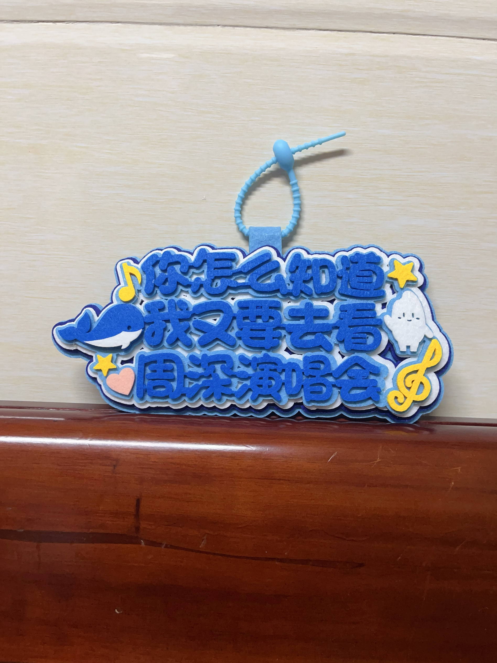 【现货】你怎么知道我又要去看周深演唱会不织布定制应援周边挂件