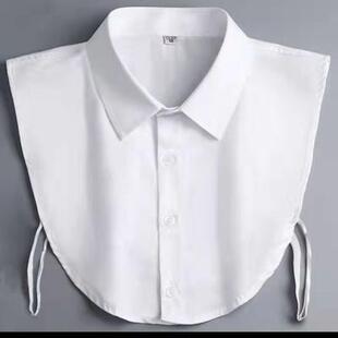 百搭万能衣领装饰假领子高端职业正装衬衫衣领牛津纺纯棉男女免烫