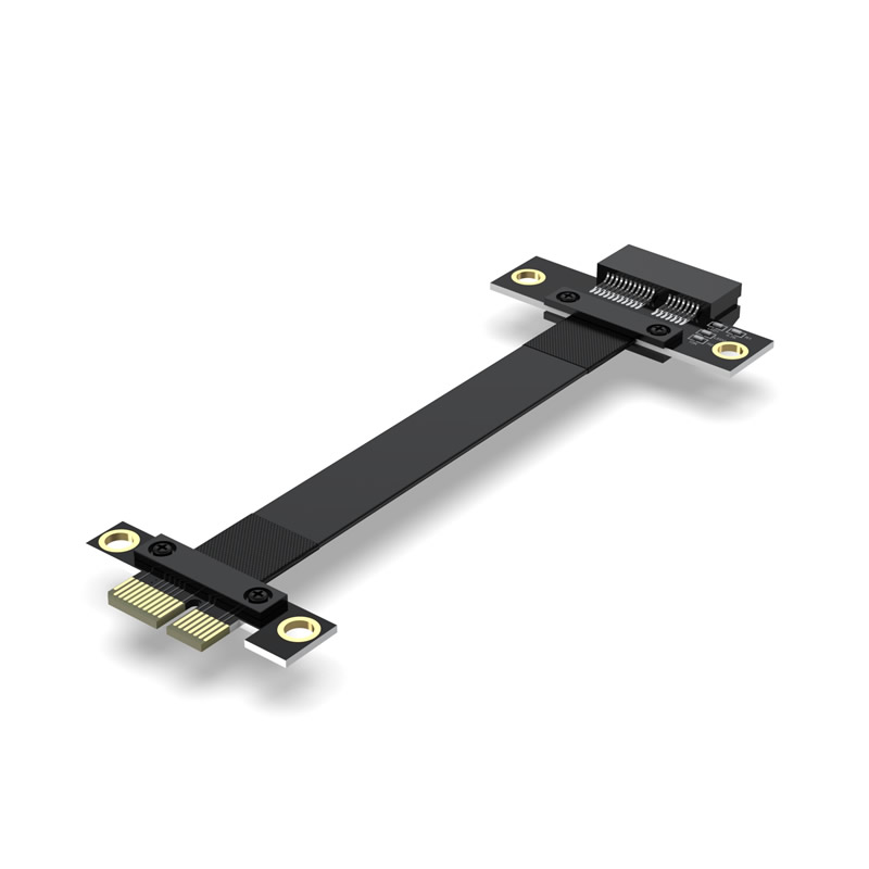 PCI-E.0 PCIEx1延长线1X接口 网卡声卡小插槽 1X 转接线立式0度